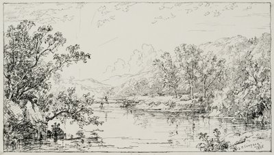 October in the Ramapo Valley by Jasper Francis Cropsey